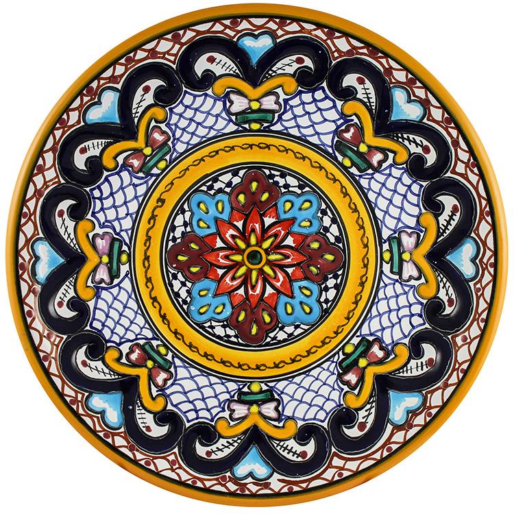 Authentic Mexican Talavera Plates 8 Colorful Handmade Decorative Ceramic Plate Plato Multicolor